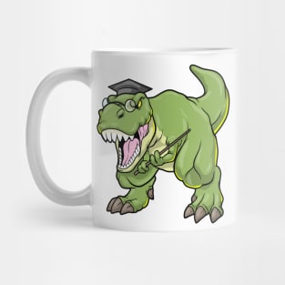 Dinosaur as Teacher with Pointer Mug